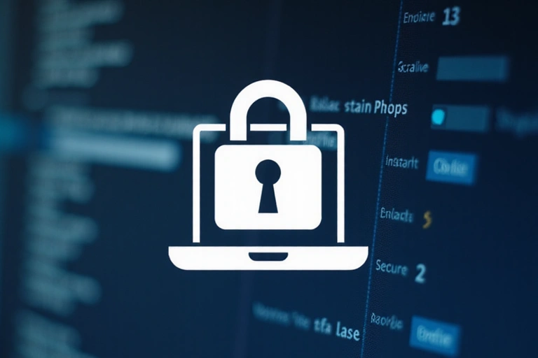 Icona di un lucchetto su uno schermo di computer, simboleggiante la sicurezza dei cookie essenziali